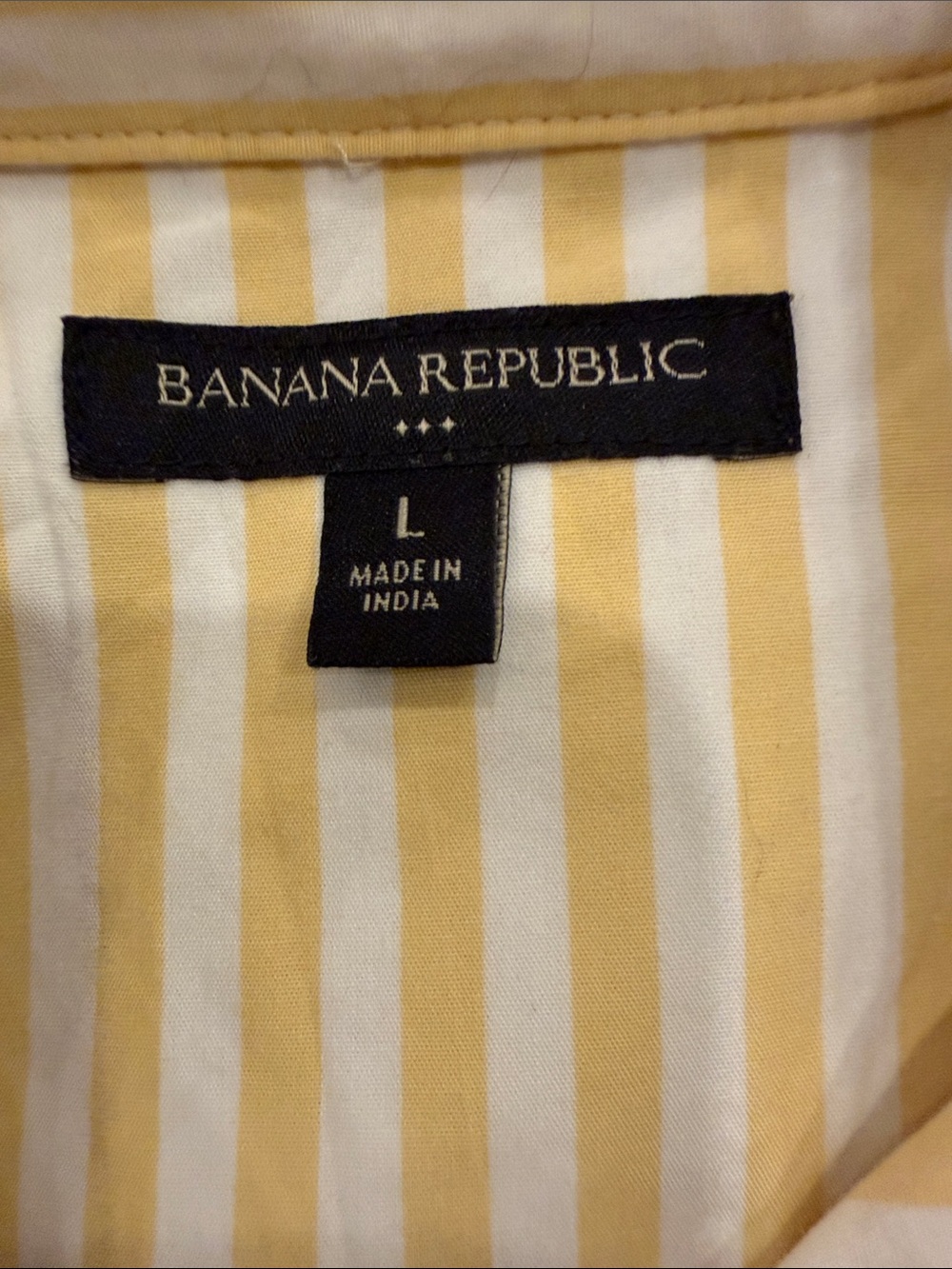 Banana Republic Yellow Striped Sleeveless Tank Dress - Picture 3 of 4